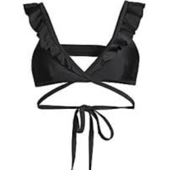 Wildfox Susie Rufle Wrap Bikini Top NWT - Picture 1 of 8